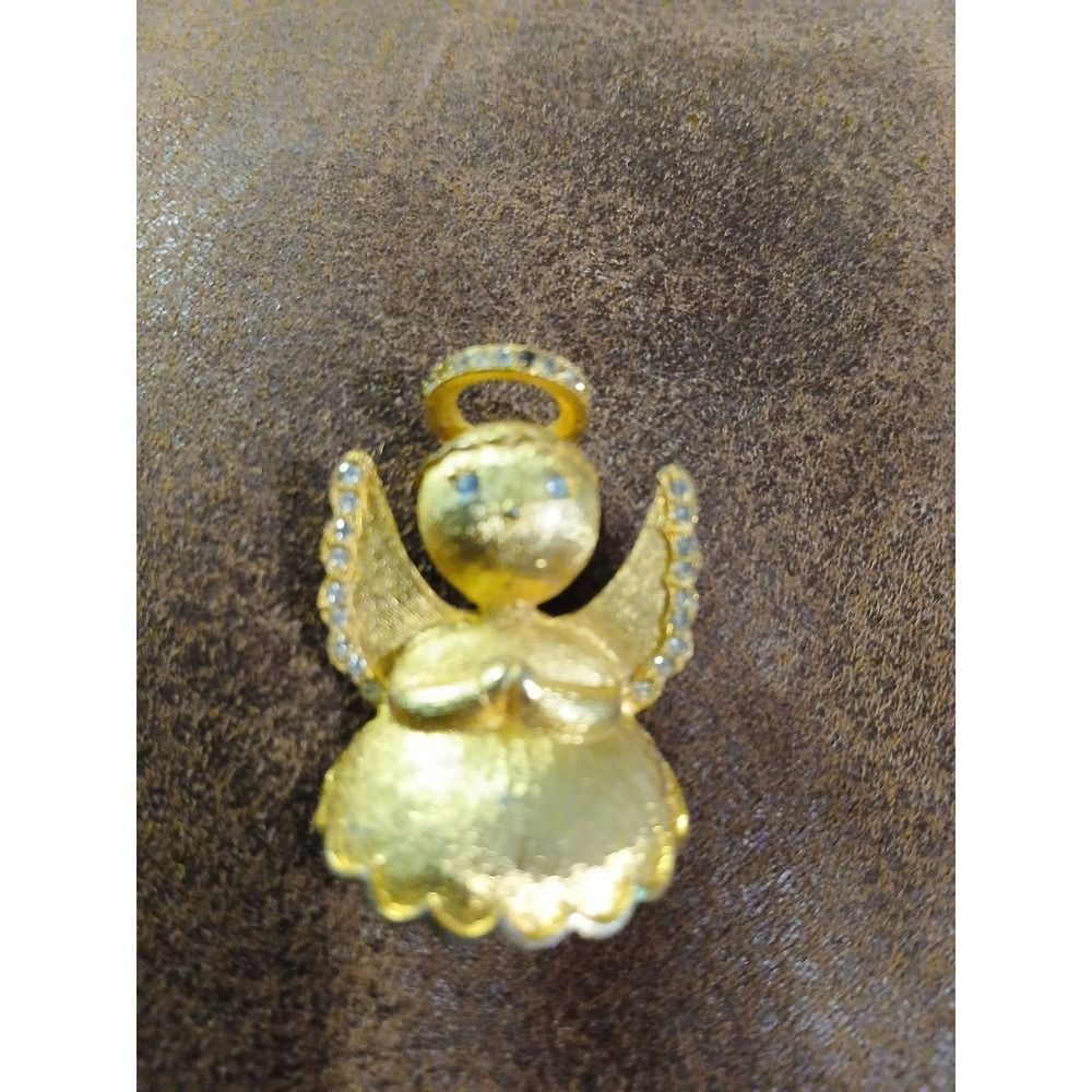 Ultra Craft Brooch Sparkling Christmas Angel Design Fashion Pin Read Description